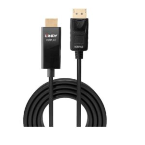 Cavo Adattatore DisplayPort a HDMI Lindy 2m 4K 60Hz HDR