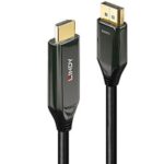 Cavo DisplayPort 1.4 a HDMI Lindy Attivo 8K60 1 metro