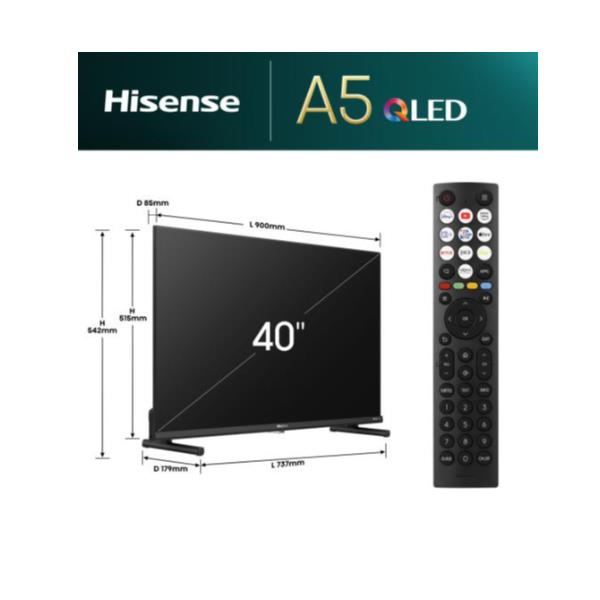 TV Hisense 40E53NQT QLED Full HD Smart VIDAA - immagine 3