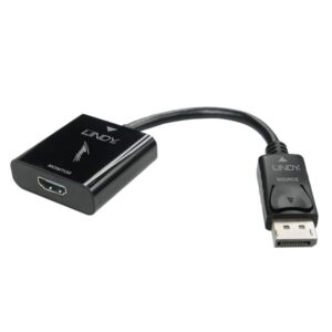 Convertitore DisplayPort a HDMI Lindy DP 1.2 Nero Metallo
