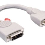 Adattatore DVI-I a VGA Lindy 24+5 Pin Maschio/Femmina