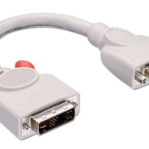 Adattatore DVI-I a VGA Lindy 24+5 Pin Maschio/Femmina