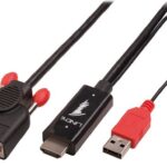 Adattatore HDMI VGA Lindy Nero