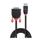 Cavo DisplayPort/DVI-D Lindy 5 metri Nero
