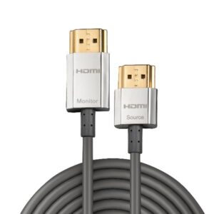Cavo HDMI 2.0 Lindy Slim Silver 0.5 metri High Speed