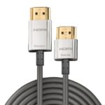 Cavo HDMI 2.0 Lindy Slim Silver 1 metro