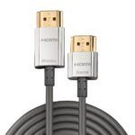 Cavo HDMI 2.0 Lindy Slim Silver 2 metri High Speed