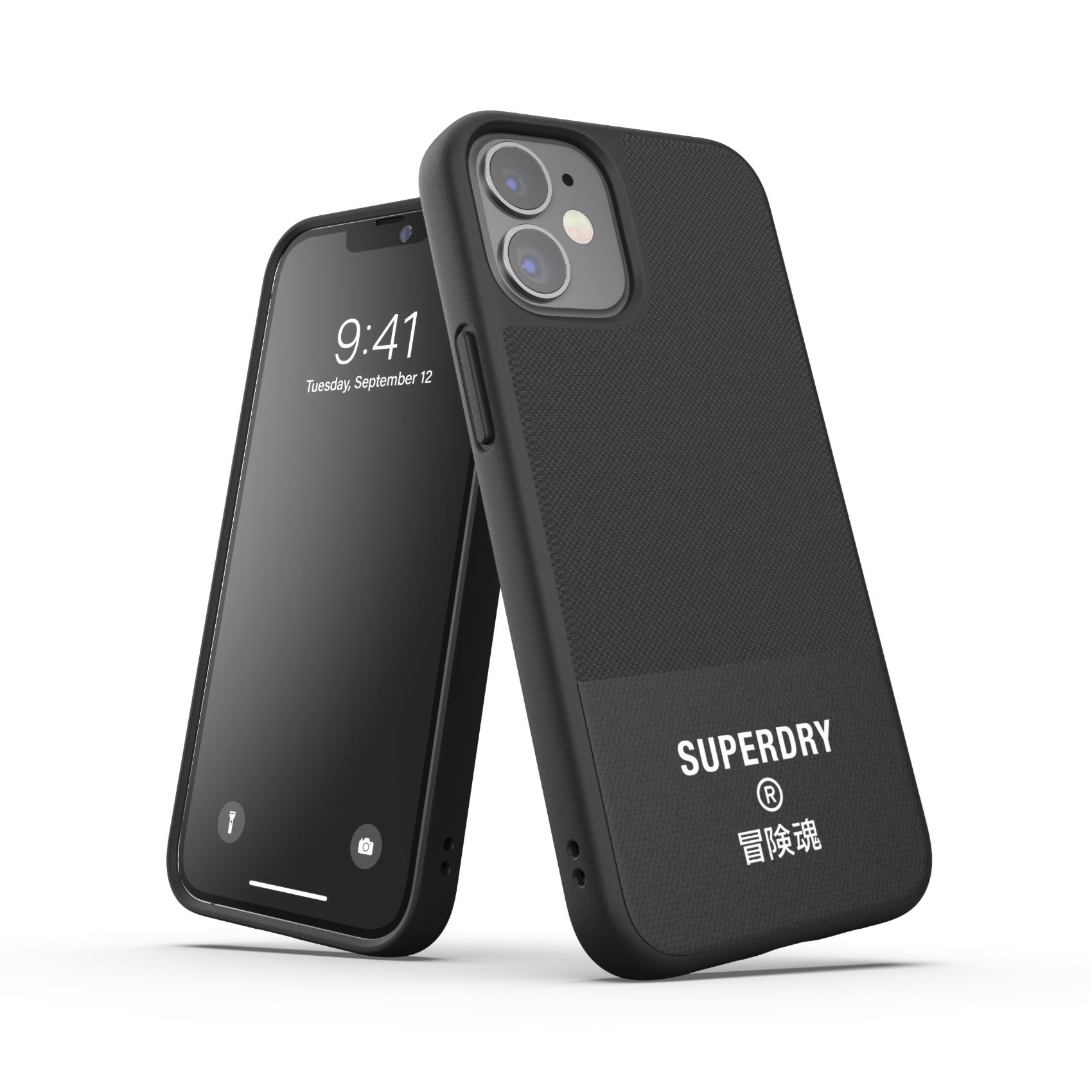Cover Smartphone Superdry per iPhone 12 Pro e iPhone 12 Nero