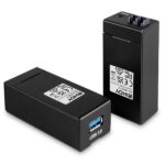 Adattatore USB 3.0 su Fibra Ottica Lindy Extender 200m Nero