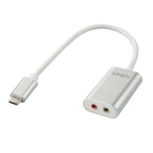Convertitore USB-C Audio Lindy per Monitor e PC