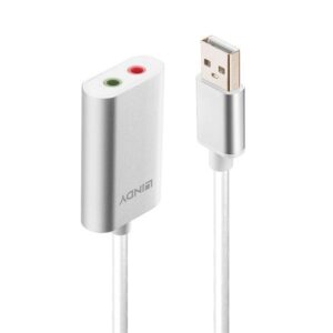 Adattatore USB Audio Lindy USB A a Jack 3.5mm Stereo - SKU: 42926