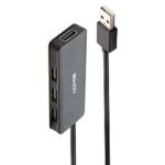 Hub USB 2.0 Lindy 4 Porte Nero