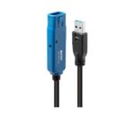 Prolunga Attiva USB 3.0 Lindy 10 Metri Nero
