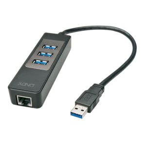 Adattatore USB 3.0 a Ethernet Gigabit Lindy Nero - SKU: 43176