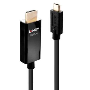 Adattatore USB-C a HDMI Lindy 2 metri Nero