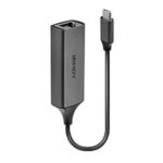 Adattatore USB-C a Ethernet Gigabit Lindy USB 3.2 Grigio