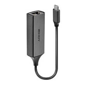 Adattatore USB-C a Ethernet Gigabit Lindy USB 3.2 Grigio - SKU: 43299-LND