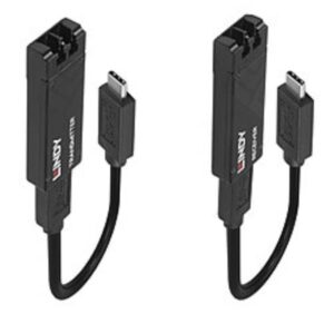 Adattatore USB 3.2 Lindy Tipo C su Fibra Ottica Estensione 100m