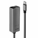 Convertitore USB-C a Ethernet 2.5G Lindy Alluminio