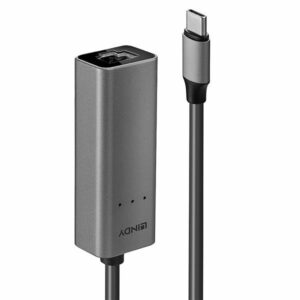 Convertitore USB-C a Ethernet 2.5G Lindy Alluminio