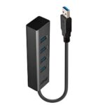 Hub USB 3.0 Lindy 4 Porte Nero