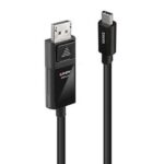 Adattatore USB-C a DisplayPort Lindy 8K60 1m Nero