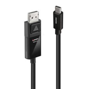 Adattatore USB-C a DisplayPort Lindy 8K60 1m Nero - SKU: 43341-LND