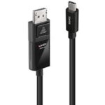 Cavo Adattatore USB-C a DisplayPort 8K60 Lindy 2 Metri Nero