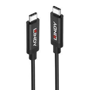 Cavo USB 3.2 Lindy Tipo C/C Attivo 10Gbps 3 Metri Nero