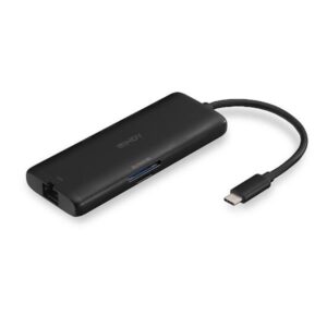 Adattatore USB-C a USB-A Lindy Mini Dock USB 3.2 Nero