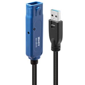 Prolunga Attiva USB 3.0 Lindy Pro 30 Metri Nero