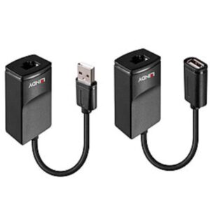 Adattatore USB Lindy Extender USB 1.1 Cat.6 60 Metri Nero - SKU: 43365-LND