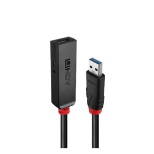 Prolunga Attiva USB 3.0 Lindy Slim 15 Metri Nero