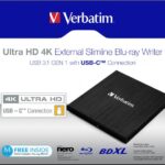 Masterizzatore Esterno Verbatim Ultra HD 4K Blu-Ray Writer USB-C
