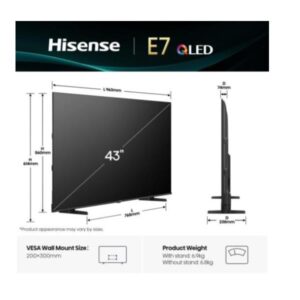 TV Hisense 43E79Q QLED 4K UHD Smart VIDAA U9