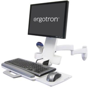 Staffa Monitor Ergotron Serie 200 Braccio Combo Bianco 24" 8.2kg