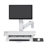 Staffa Monitor Ergotron StyleView Sit-Stand 24″ Bianco con Piano Lavoro