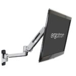 Staffa Monitor Ergotron LX Sit-Stand a Parete per Schermi fino a 43″ 11.3kg