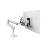 Staffa Doppio Monitor Ergotron LX Dual Direct Bianco per Scrivania fino a 25″