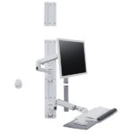 Staffa TV/Monitor Ergotron LX Bianco per Schermi fino a 32″ 11.3kg