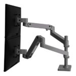 Staffa Doppio Monitor Ergotron LX Pro Dual Grigio Scuro 24″ 10kg