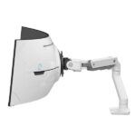 Staffa Monitor Ergotron HX VHD Braccio da Scrivania Bianco 17kg 57″