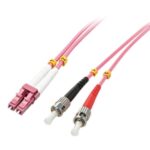 Cavo Fibra Ottica Lindy OM4 LC/ST 50/125 5 Metri Viola