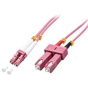 Cavo Fibra Ottica Lindy OM4 LCSC Duplex 5 Metri Viola - SKU: 46363-LND
