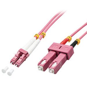 Cavo Fibra Ottica Lindy OM4 LC/SC 50/125 15 Metri Viola