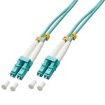 Cavo Fibra Ottica Multimodale Lindy OM4 LC/LC 2 Metri Bianco