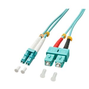 Cavo Fibra Ottica Lindy OM3 LCSC Duplex 50125 1 Metro - SKU: 46390-LND