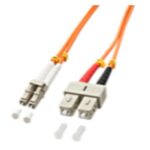 Cavo Fibra Ottica Multi-Mode Lindy OM2 LC/SC 1m 50/125 Arancione