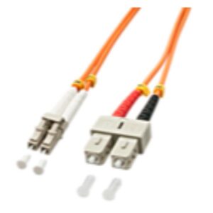 Cavo Fibra Ottica Multi-Mode Lindy OM2 LC/SC 1m 50/125 Arancione