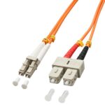 Cavo Fibra Ottica Lindy LC/SC OM2 10m Multimode Arancione